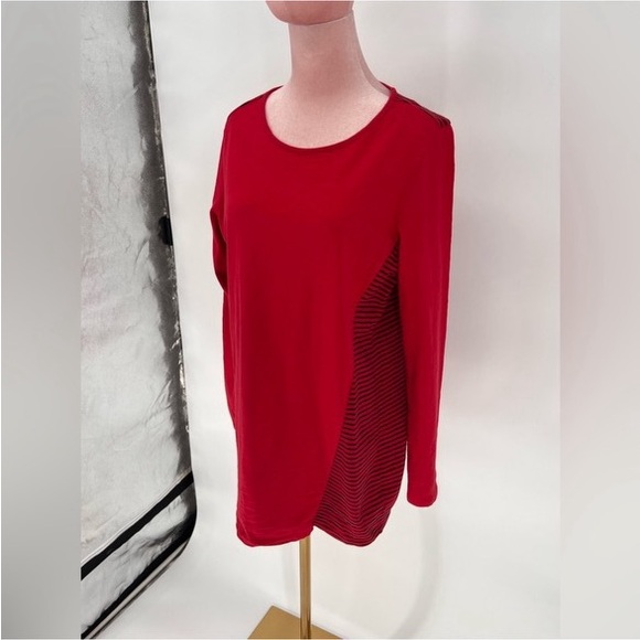 EUC Coldwater Creek Striped Back Tee Shirt - Picture 5 of 8